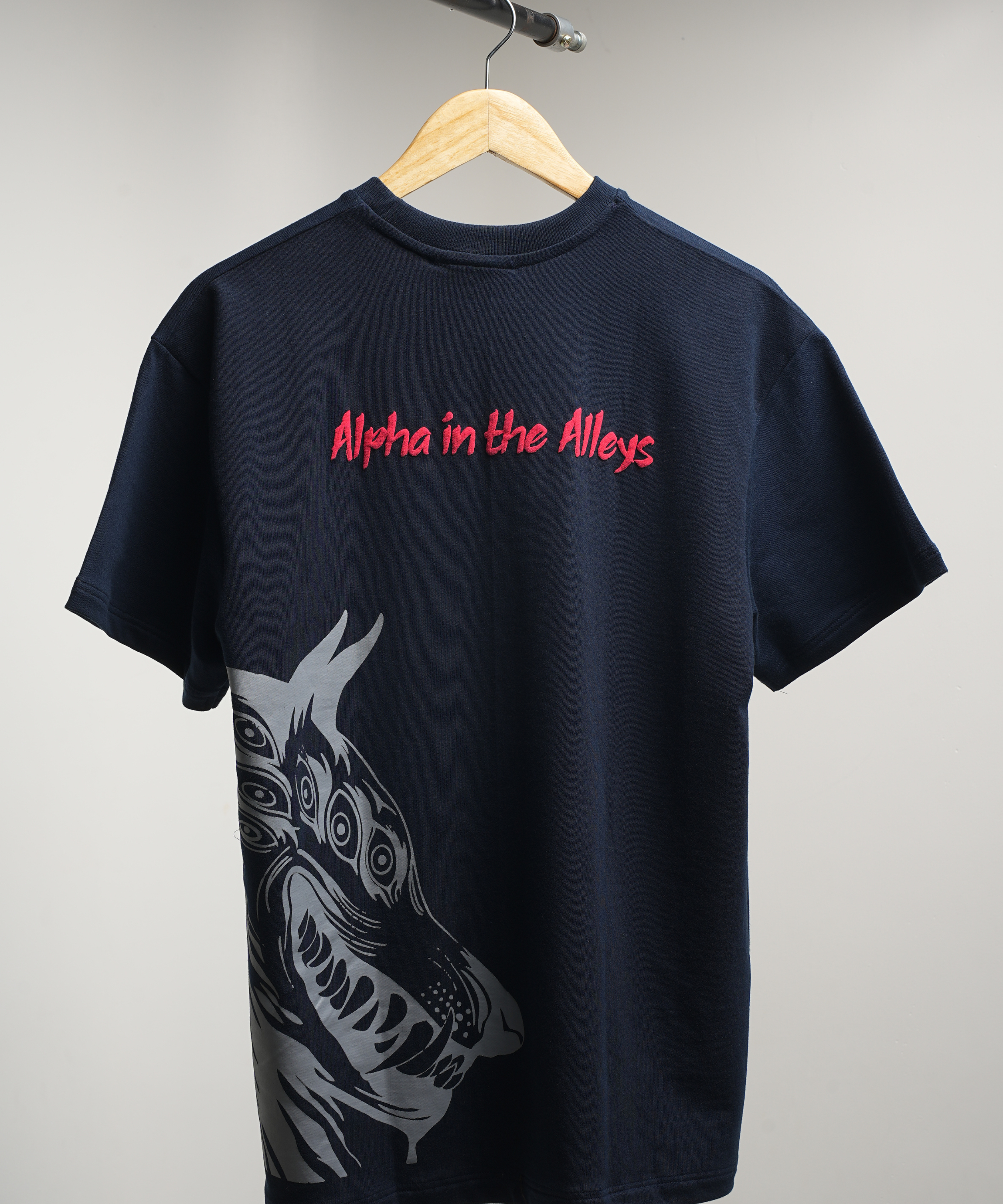 ALPHA IN THE ALLEYS- OVERSIZED TEE