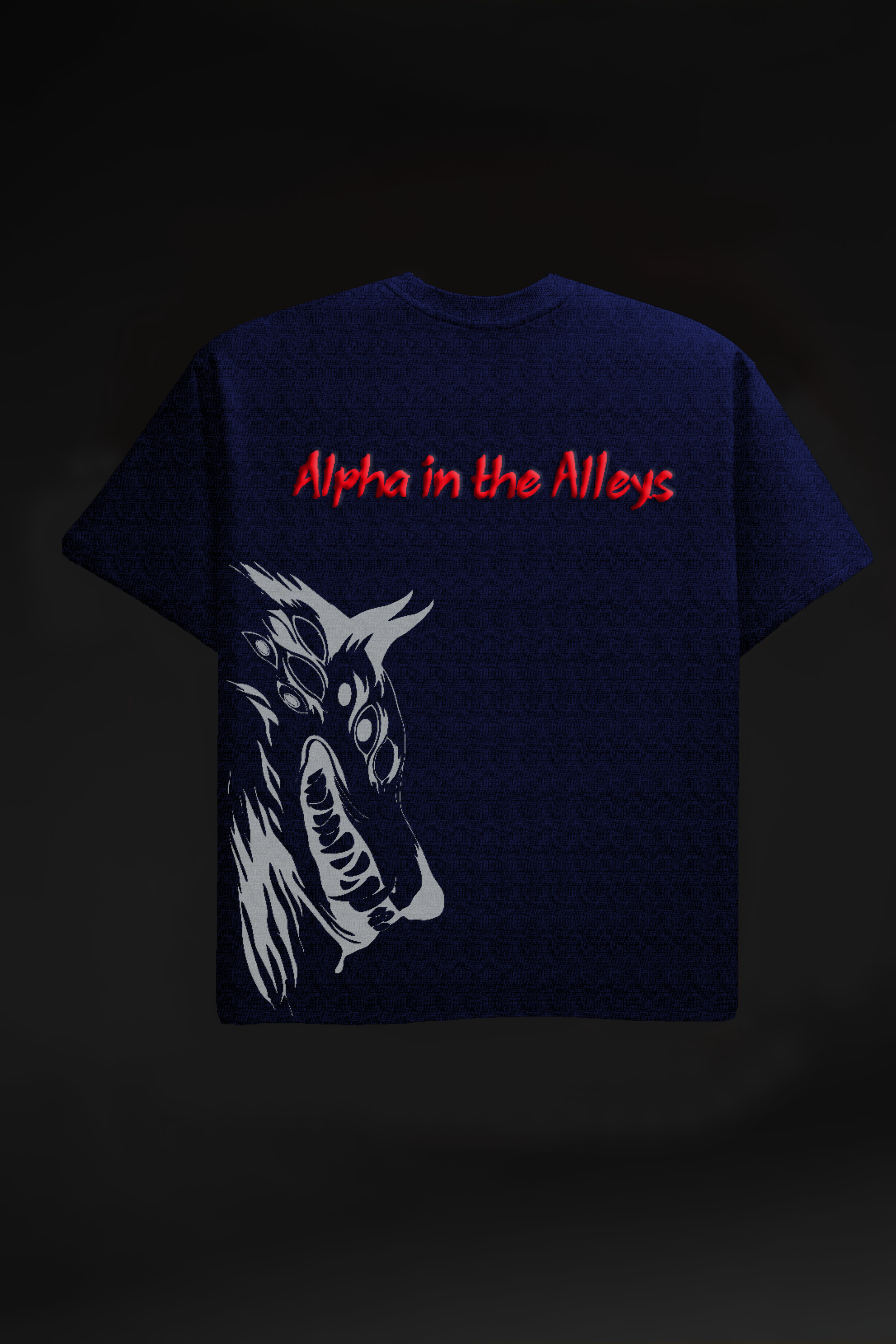 ALPHA IN THE ALLEYS- OVERSIZED TEE
